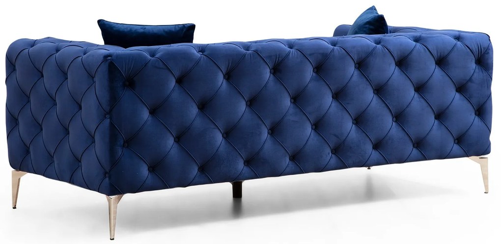 Canapea 2-locuri Collo (albastru închis). Promo -8%. 1062602