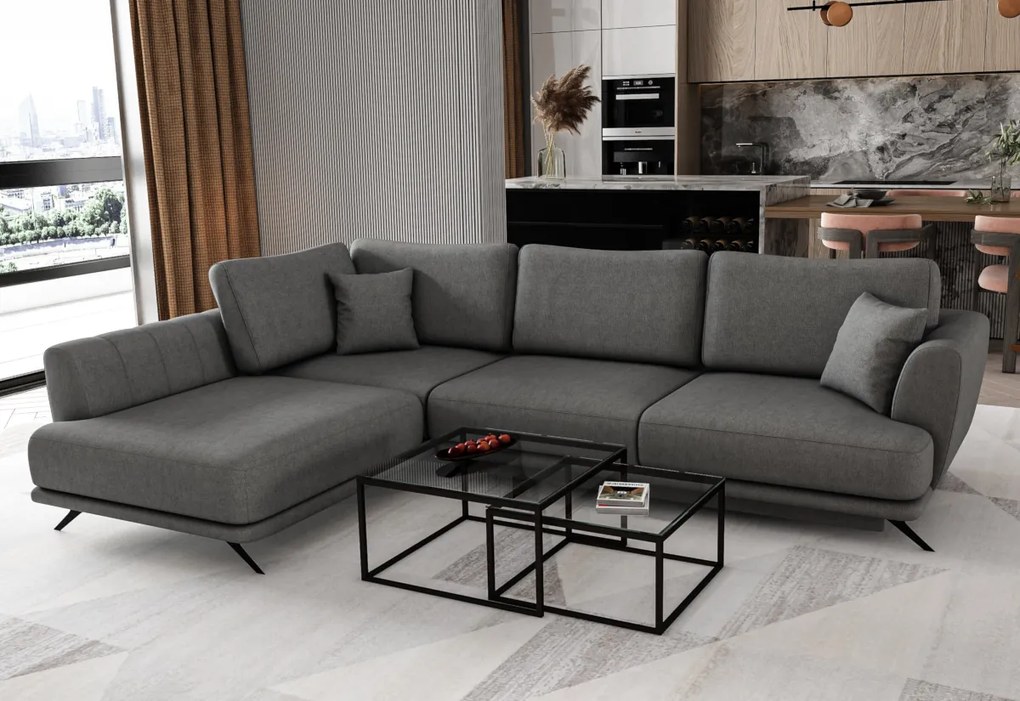 Supermobel Coltar extensibil LARDE, 276x90x191, Softis 17, stanga