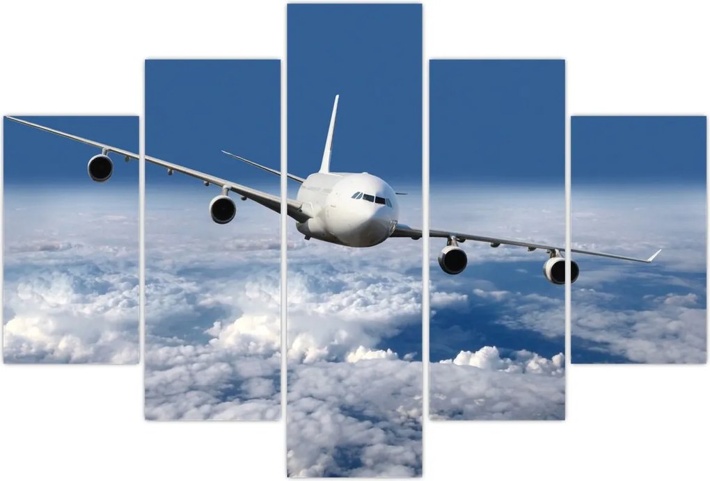 Tablou - Avion în nori (150x105 cm)