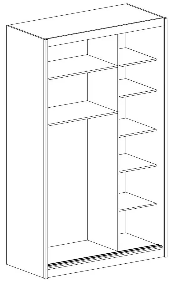 Dulap de haine Karoly (craft alb) . 1055435