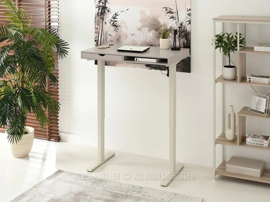 Masă PC Osto 100 (bej + alb). Promo -18%. 1109808