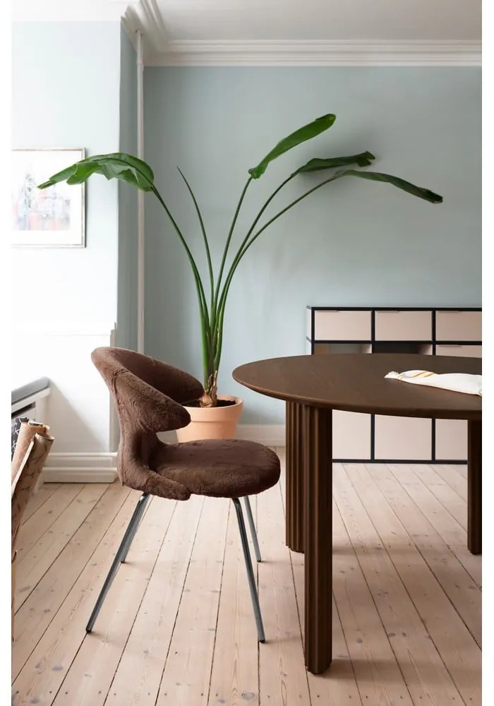 Masă de dining rotundă din lemn masiv de stejar ø 120 cm Comfort Circle – UMAGE