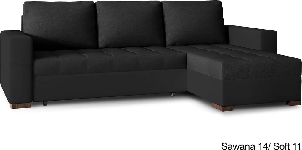 Colțar lemn masiv Extensibil Nelia 237x150cm Ladă Depozitare Personalizabil