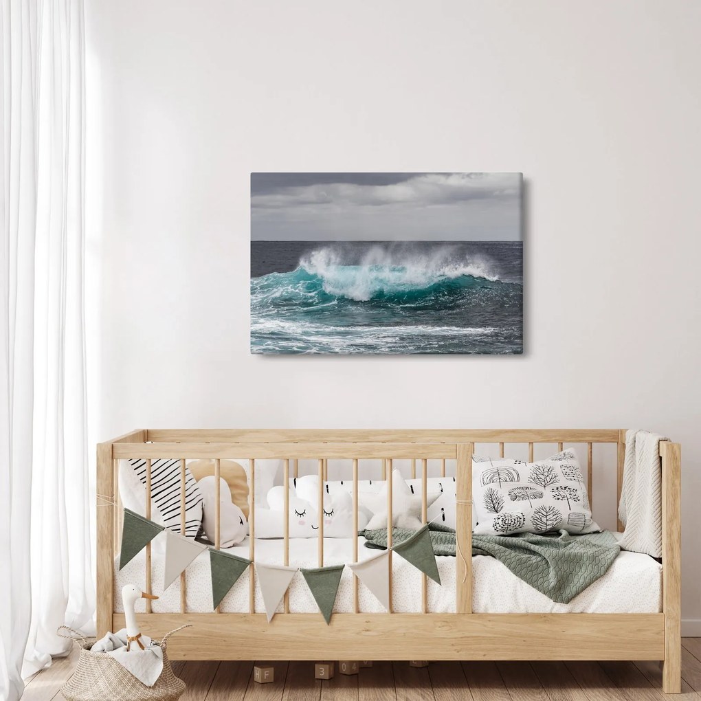 Tablou - Valuri pe ocean (90x60 cm)