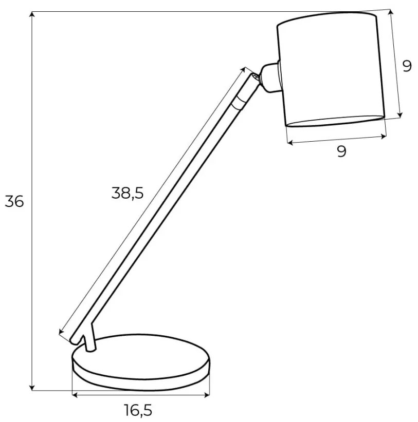 Lampa de masa moderna LAXER alb