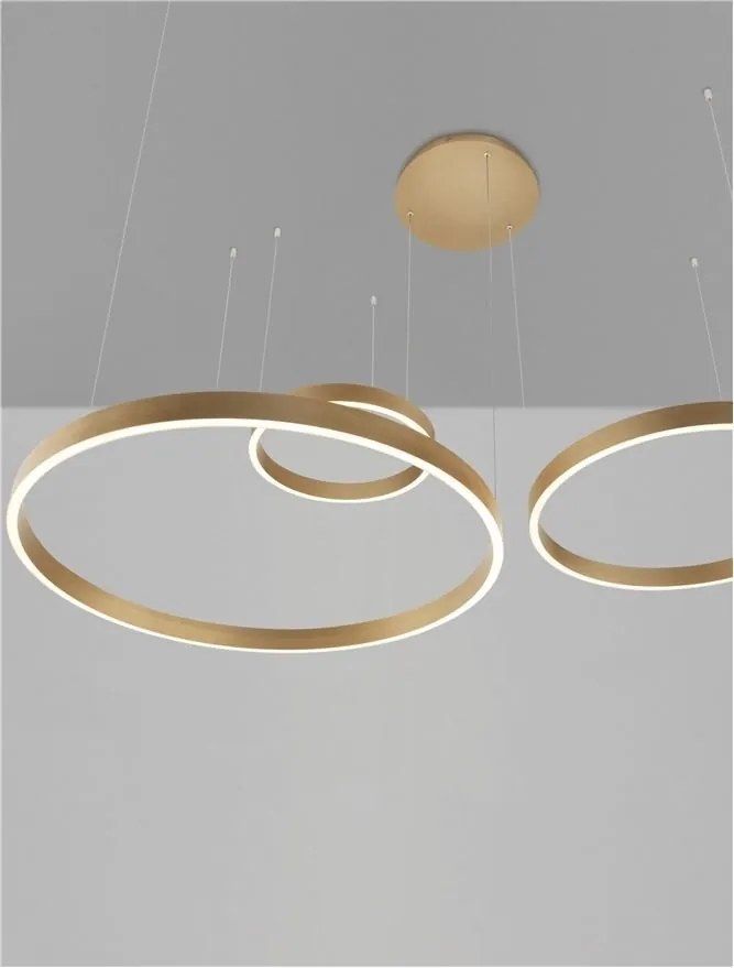 Lustra LED circulara cu 3 inele 80/60/40cm ELOWEN