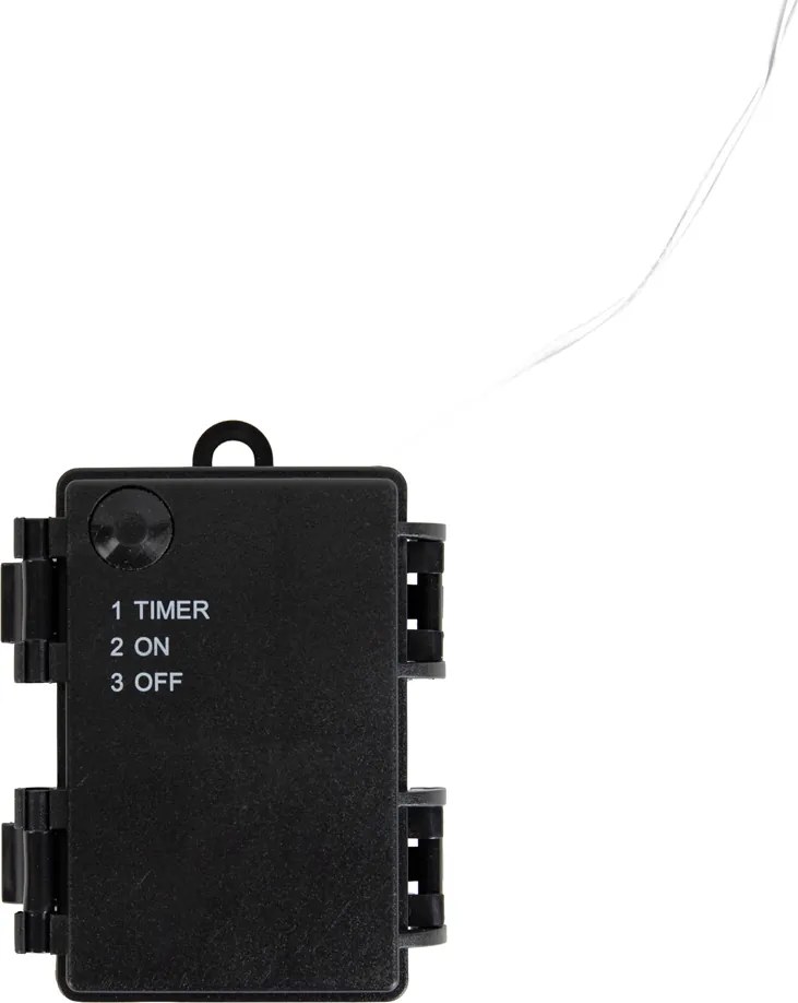 Lumină neon de Crăciun roșie în formă de acadea, cu LED și timer IP44 - Fura