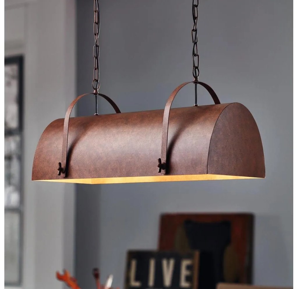 Eglo 49687 - Lustră pe lanț DEERHURST 2xE27/60W/230V