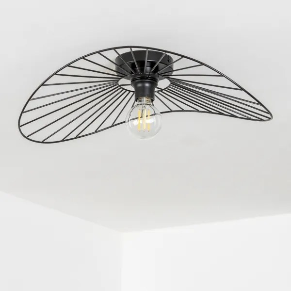 Brilagi - Lustră LED aplicată CERIA WIRE, 1xE27/40W/230V, 40x56 cm, neagră