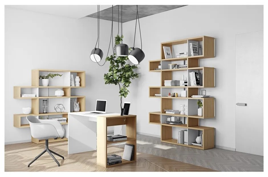 Bibliotecă TemaHome London, 220 x 34 cm, maro deschis