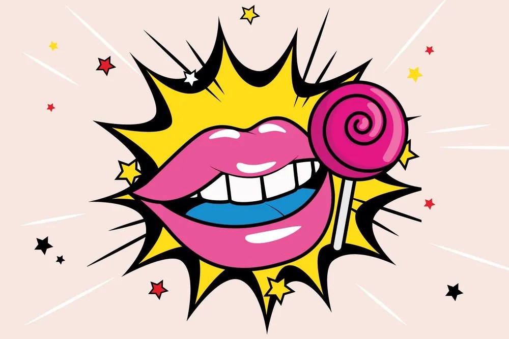 Tapet autoadeziv acadea dulce pop art