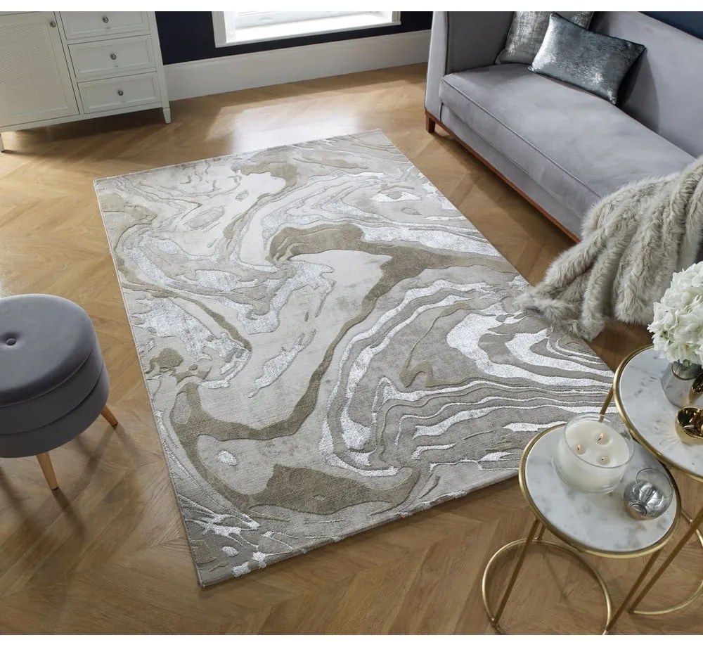 Covor bej 120x170 cm Marbled – Flair Rugs