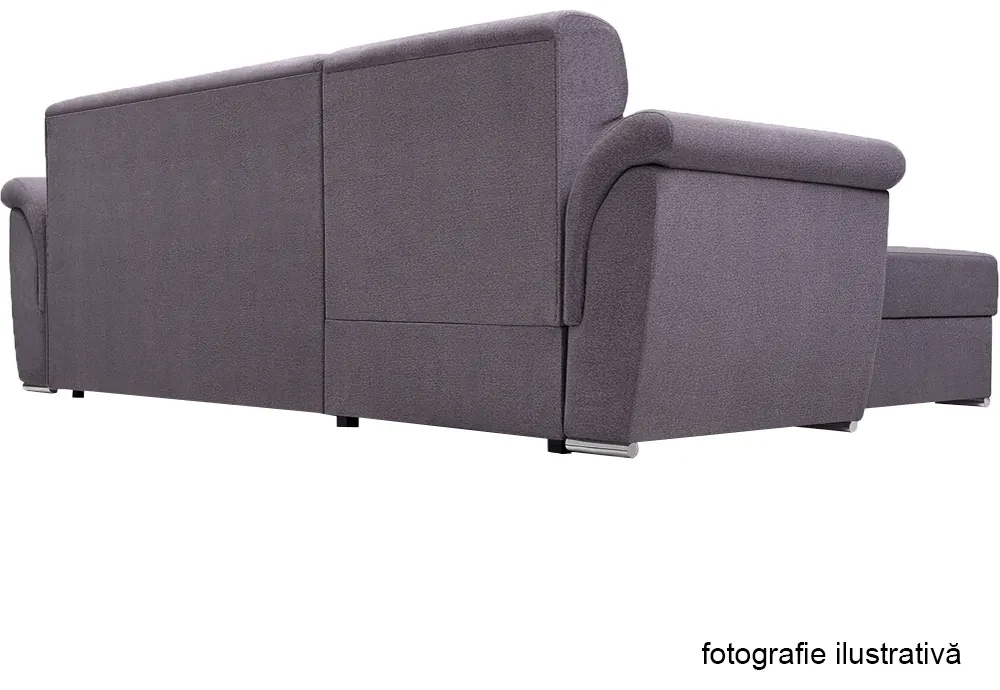 Set de canapea, ţesătură Queens maro, stânga, FABO