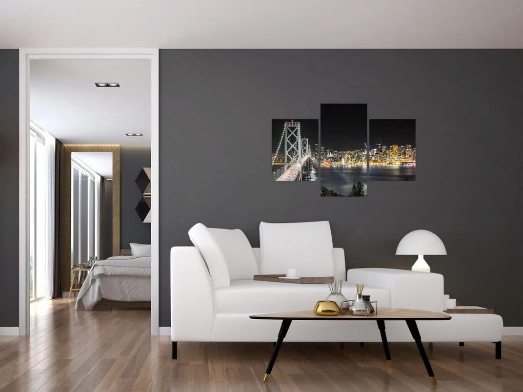 Tablou cu podul Brooklin și New York (90x60 cm)