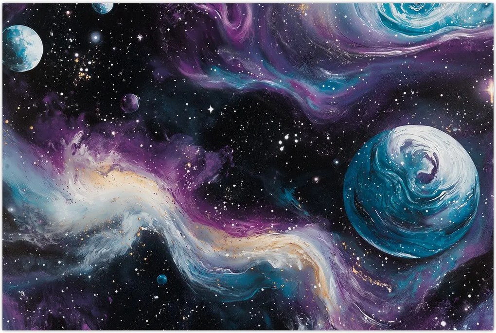 Tablou - Univers pictat (90x60 cm)