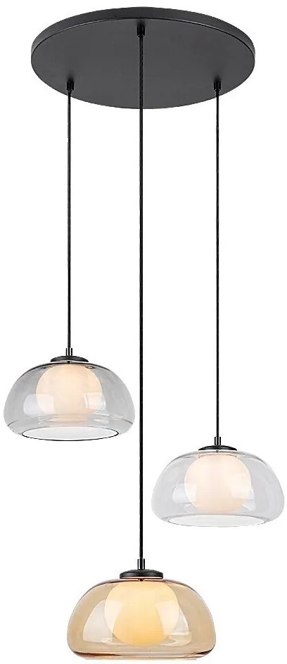 Lustra suspendata sticla multicolor Elowen 3L