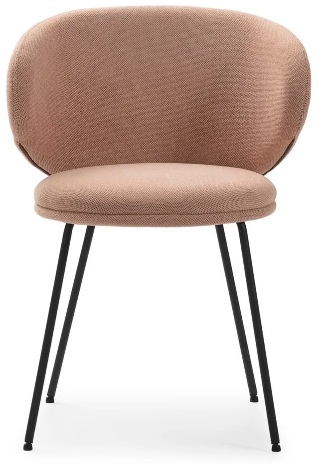 Set de scaune de sufragerie roz deschis 2 buc. tapițat Rush – Marckeric