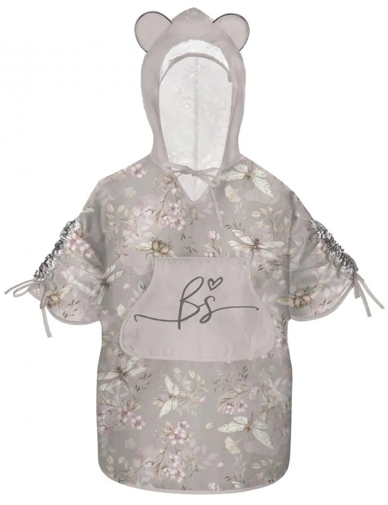 Pelerina de Ploaie pentru Copii, Poncho pentru ploaie 1,5-8 ani ,   Cherry