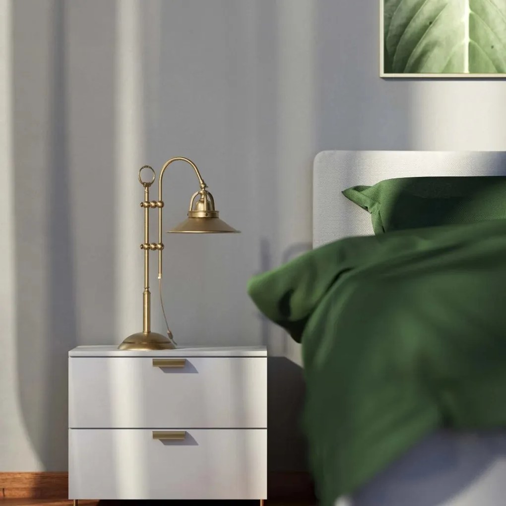 Lampa de masa stil industrial din alama personalizabila Alice