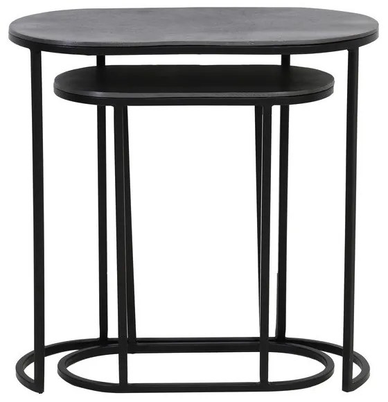 Măsuțe auxiliare 2 buc. din metal 26x53 cm Bocov – Light & Living