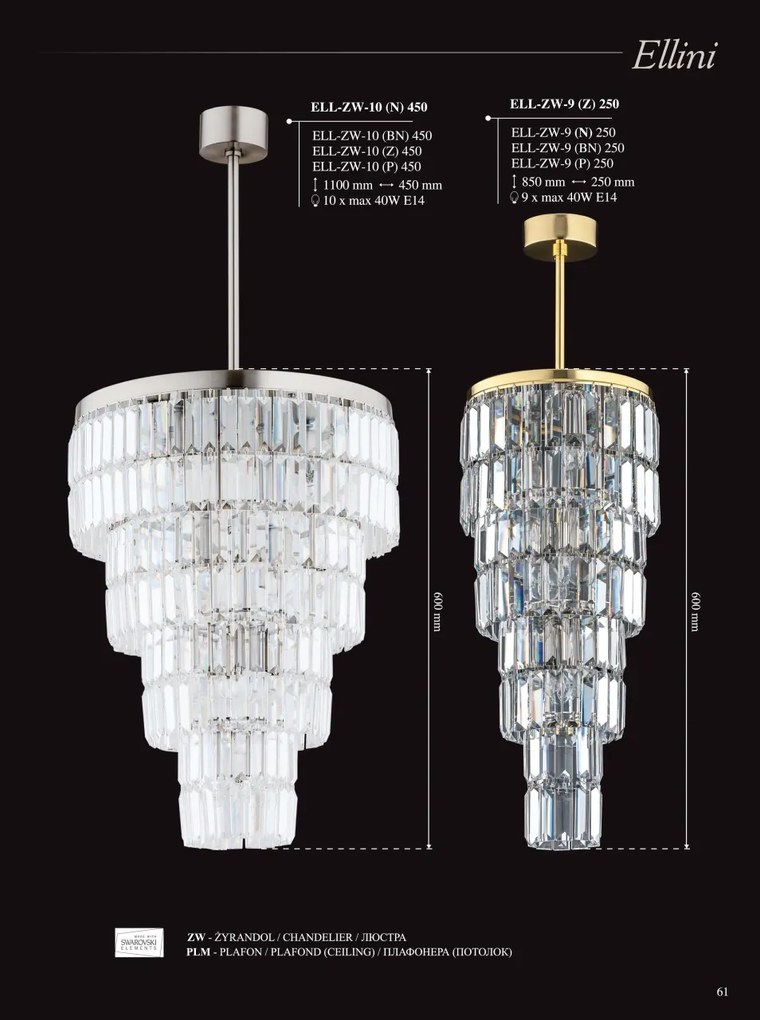 Lustra LUX aplicata, realizata manual ELLINI diametru 45cm, H-60cm