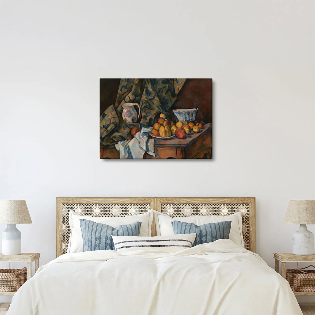 Tablou - Paul Cézanne, Still Life with Apples and Peaches, reproducere (70x50 cm)