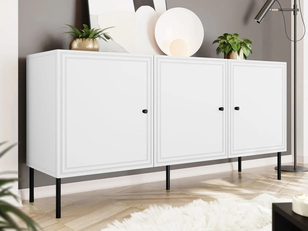 Dulap Godzes Bis 150 3D (Alb + Negru) . Promo -17%. 1105926