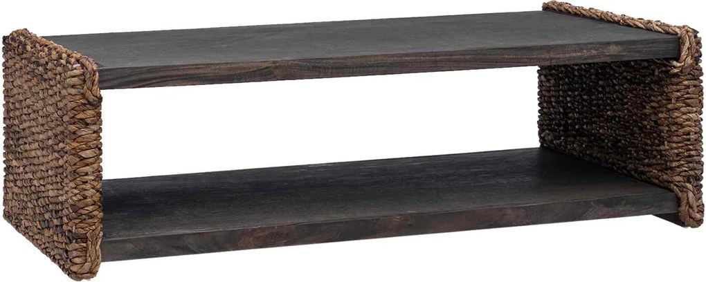 vidaXL Masă de cafea natural 110 x 55 x 35 cm Lemn masiv de mahon