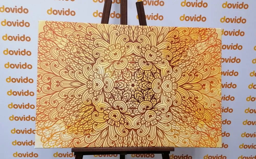 Tablou Mandala etnică de aur