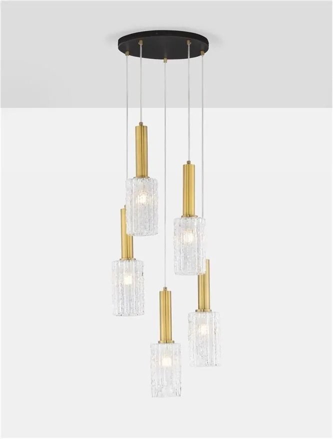 Lustra cu 5 pendule design modern Certa
