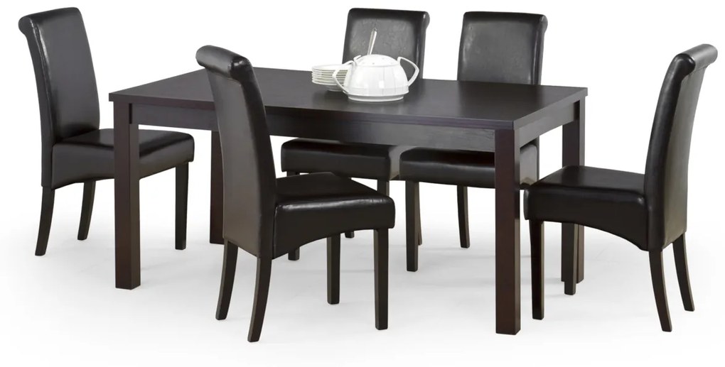 Expedo Masa pliabila ANGELINA, 160-200x74x90, wenge