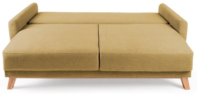 Canapea extensibilă Bonami Selection Pop, galben