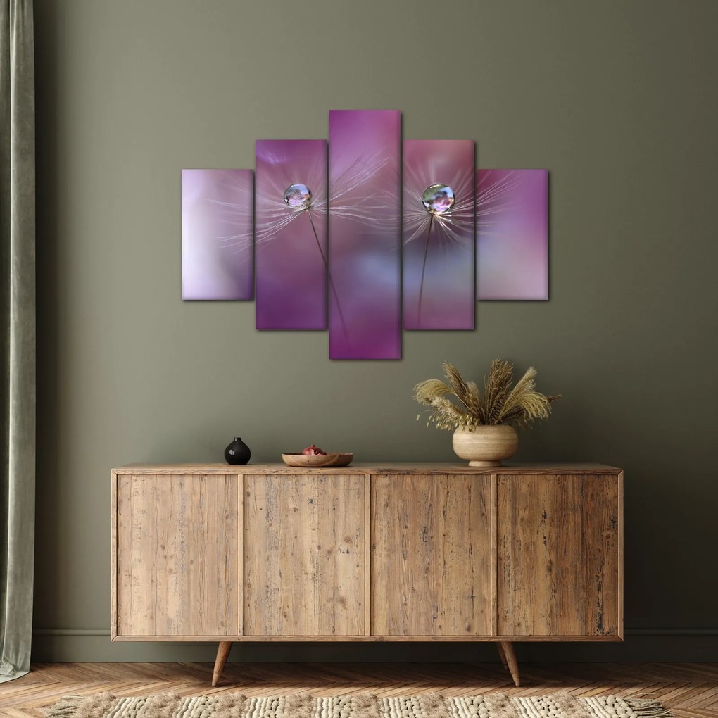 Tablou cu picături pe puf (150x105 cm)
