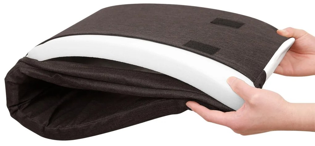 Pantofar cu bancuta si sezut maro WESO SONOMA 104x30x48 cm