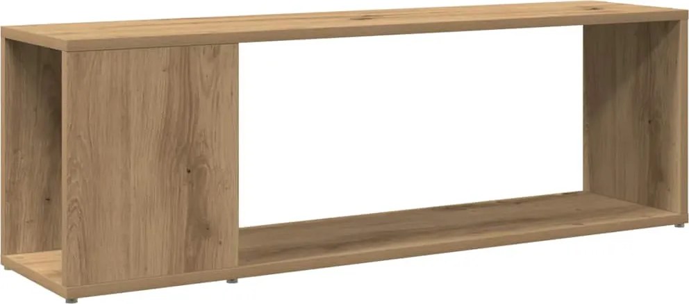 vidaXL Comodă TV, stejar artizanal, 100x24x32 cm, lemn prelucrat