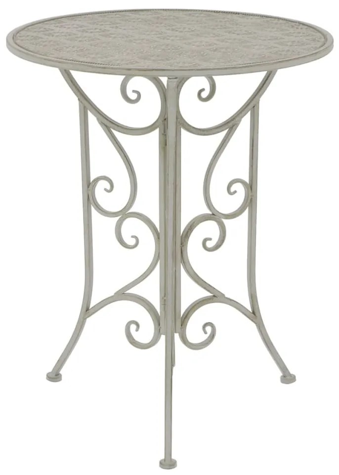 43153 vidaXL Set mobilier bistro, 3 piese, gri, oțel