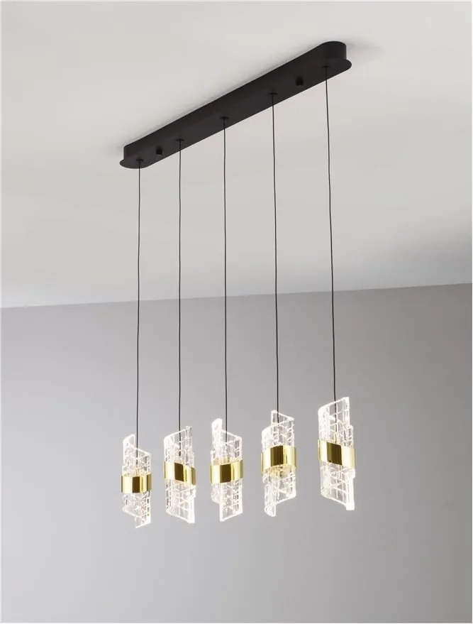 Lustra cu 5 pendule LED design modern Seneca