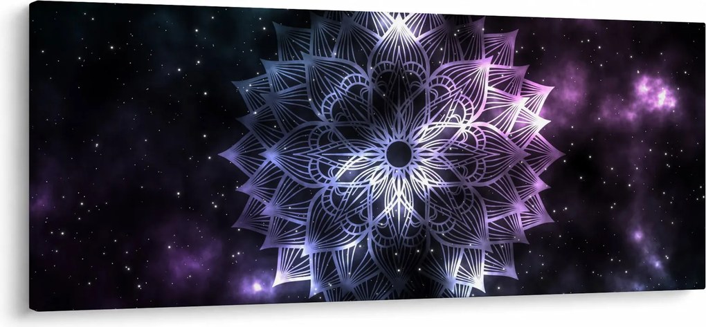 Tablou - Mandala Lotus în spațiu (120x50 cm)