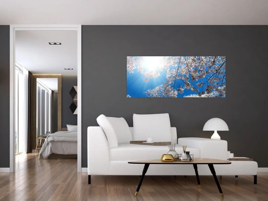 Tablou - Flori de cireș (120x50 cm)