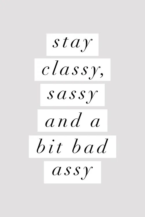 Ilustrație Stay Classy Sassy, Brett Wilson