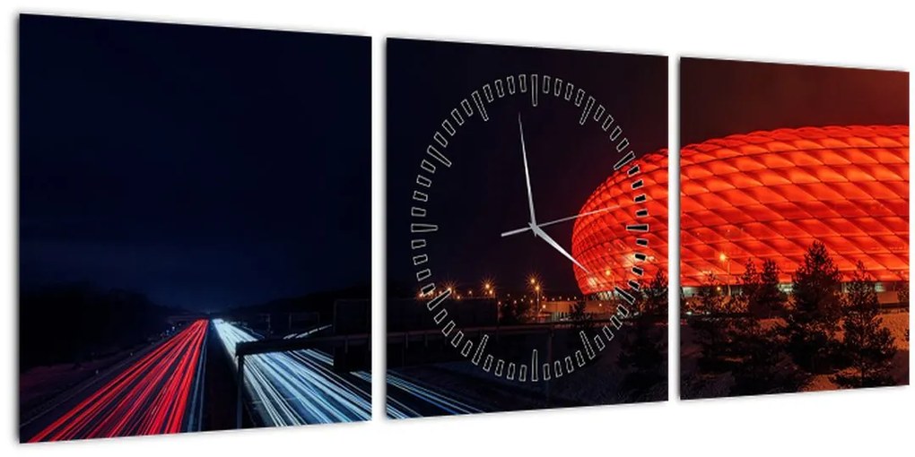 Tabloul cu autostrada (cu ceas) (90x30 cm)
