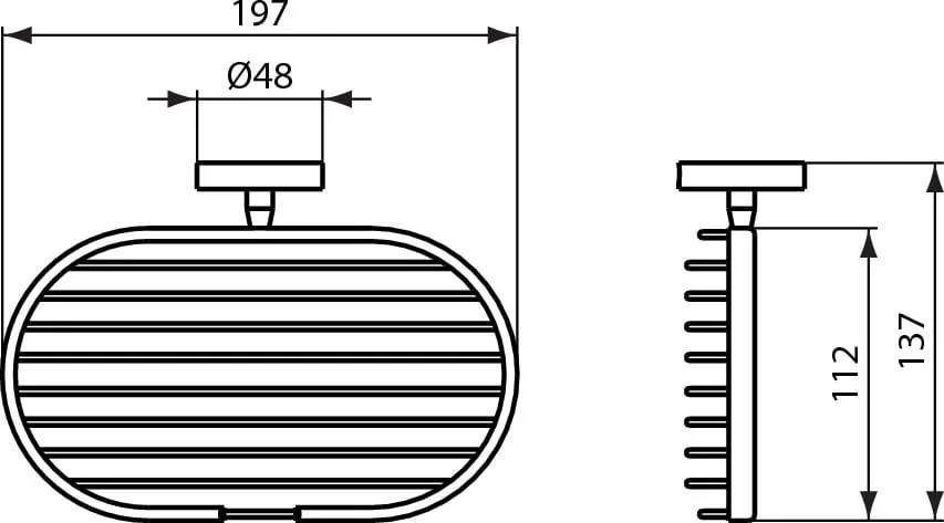 Savoniera dus Ideal Standard IOM, crom - A9112AA