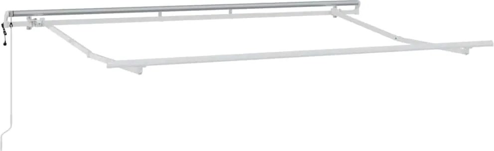 vidaXL Cadru de copertină Alb 3,5 x 2 m Metal