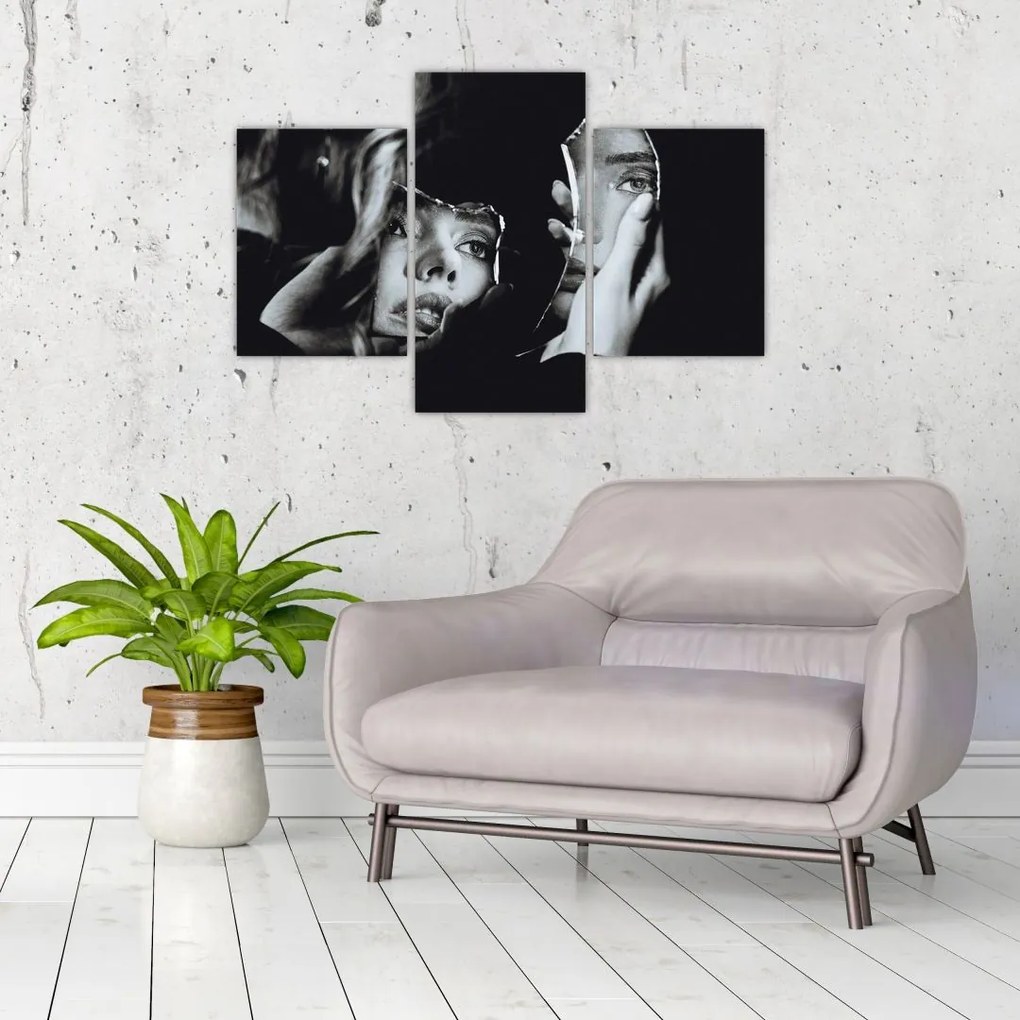 Tablou - Privind în oglindă (90x60 cm)