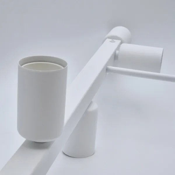 Lustră pe tijă ASTRID 6xE27/60W/230V alb