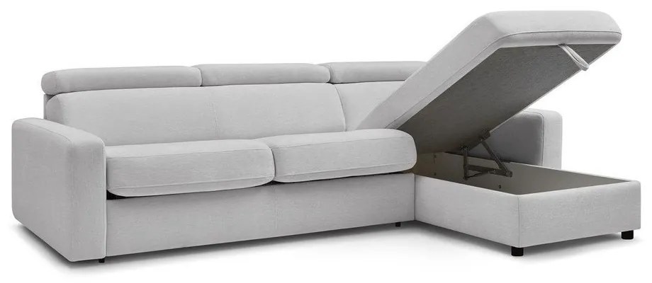 Colțar gri deschis extensibil (cu colț variabil) Monaco – Bobochic Paris