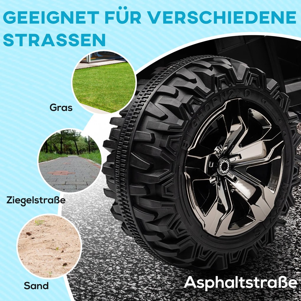 HOMCOM Vehicul pentru copii 12V cu funcție înainte-înapoi, player MP3, far, 3-8 km/h, 3-5 ani, Portocaliu | Aosom Romania