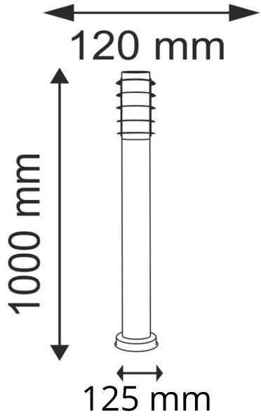 Lampă de exterior SERENA 1xE27/10W/230V IP44 100 cm