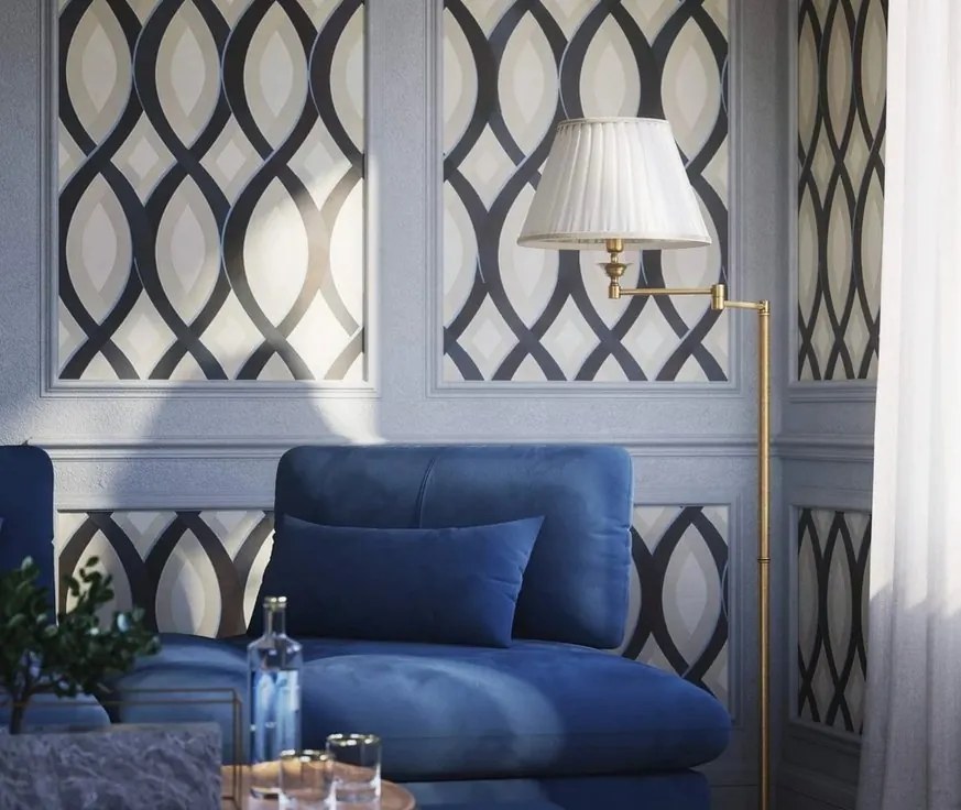 Lampadar din alama cu brat articulat Elegant