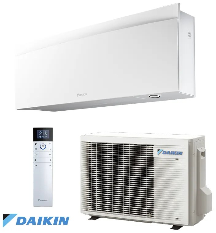 Aparat de aer conditionat inverter Daikin Emura 3 FTXJ25AW + RXJ25A, 9000 BTU, 17 m², A+++, Wi-Fi, R-32, Alb